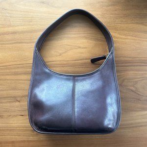 Vintage Coach Dark Brown Large Ergo Hobo Bag with Outside Pocket